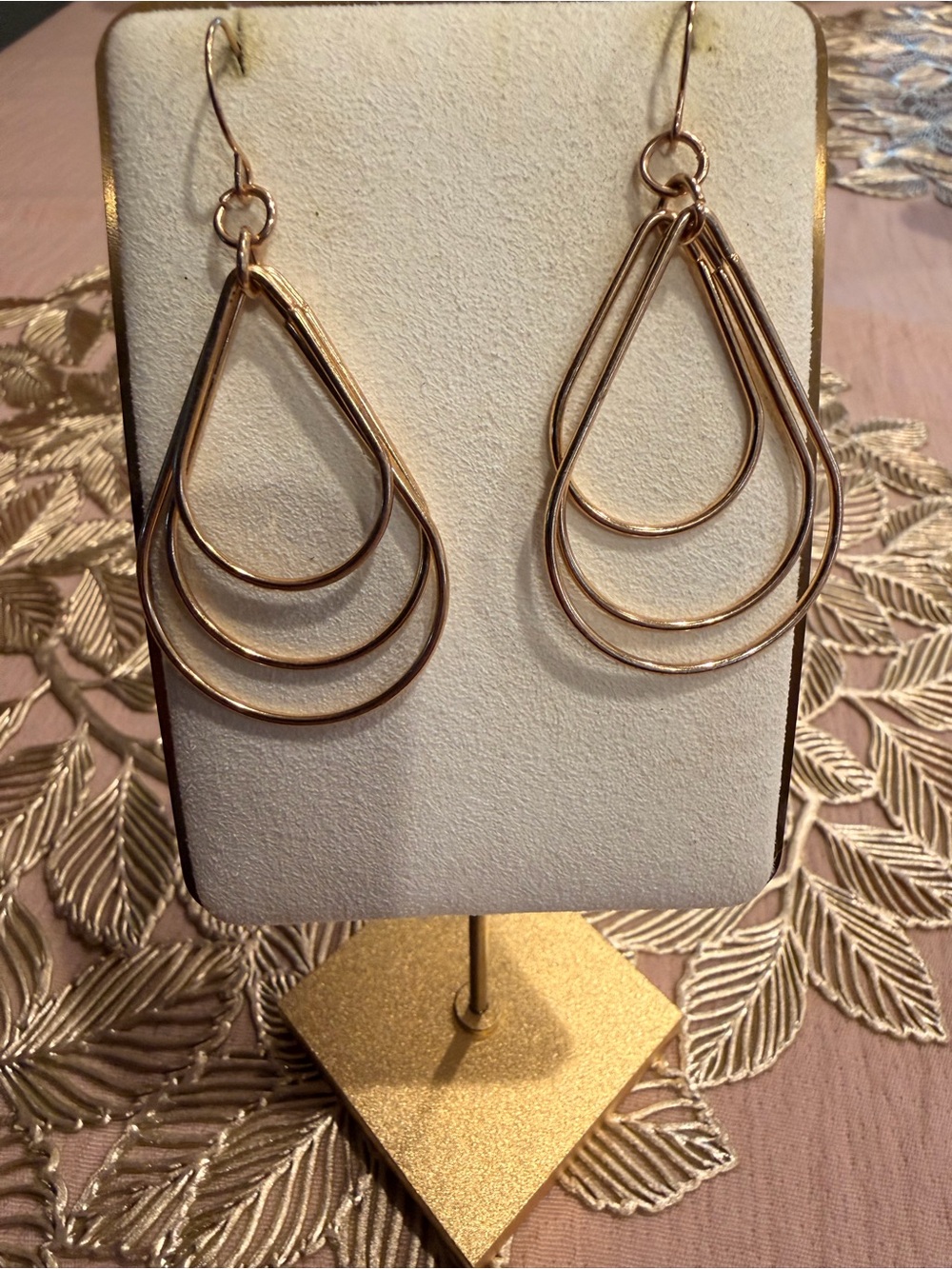 Gold Multi-Teardrop Dangle Earrings - Elegant Women’s Jewelry